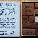 Silver Label Puzzle, vintage sliding block puzzle