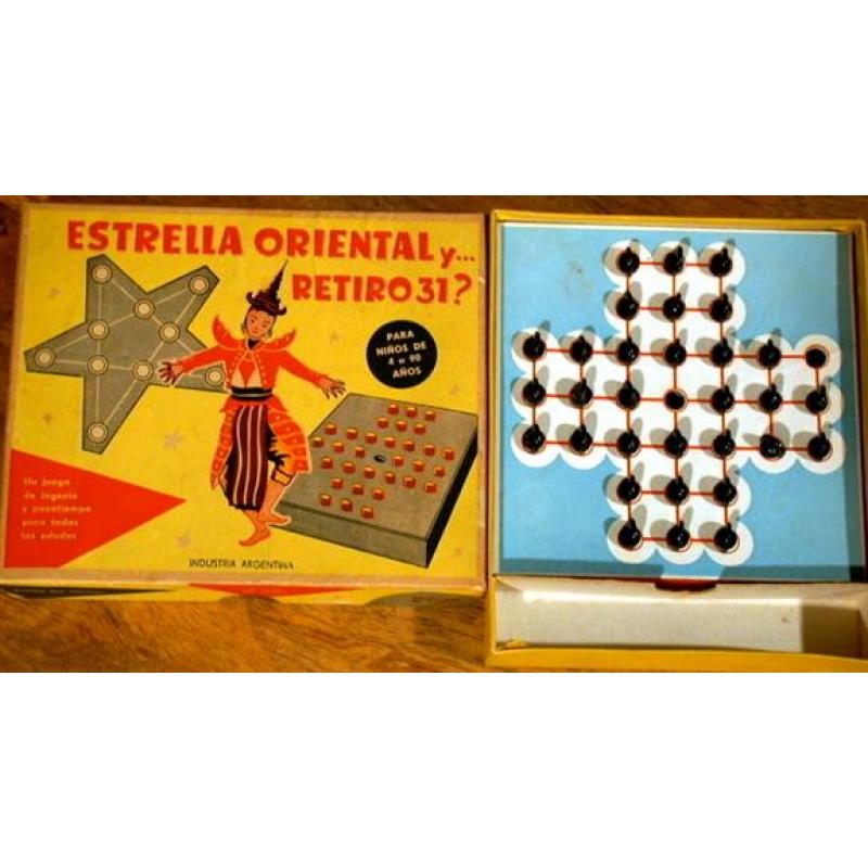 Estrella Oriental y...Retiro 31?, vintage peg puzzle