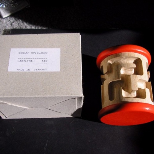 Labyrinth (or Labilinth) maze-dexterity cylinder puzzle