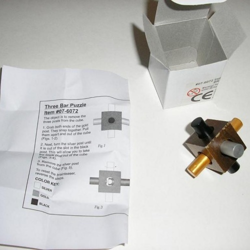 Three-Bar Puzzle B&P 07-6072