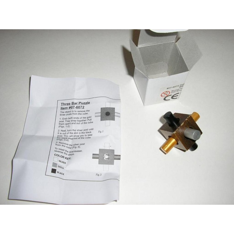 Three-Bar Puzzle B&P 07-6072