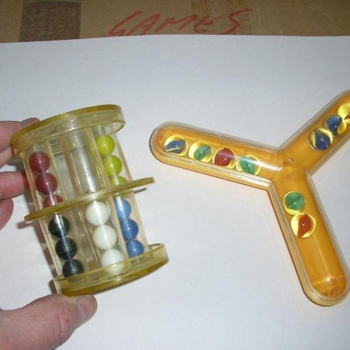 Entrapment marble puzzle and Unknown