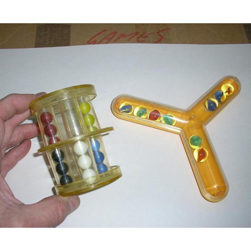 Entrapment marble puzzle and Unknown