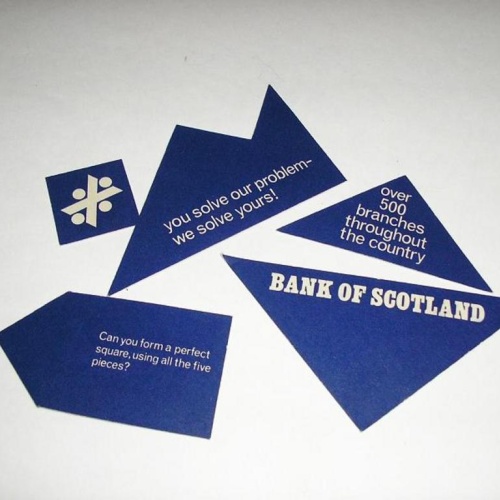 Bank of Scotland Cardboard Puzzle Giveaway, and one from van Wagenen