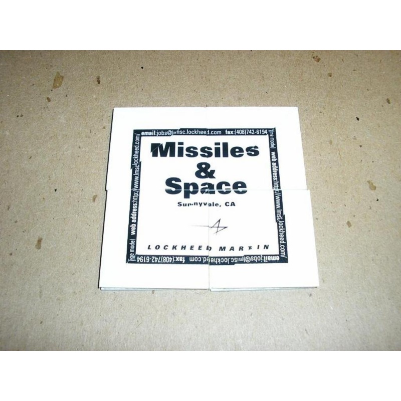 Lockheed Missiles and Space folding puzzle