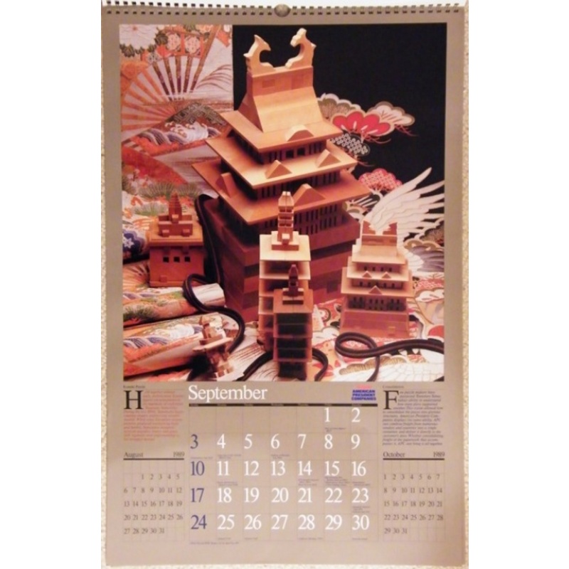 Slocum 1989 American President Companies calendar
