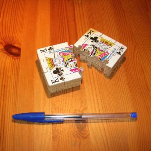 Card jigsaw - 2 layer