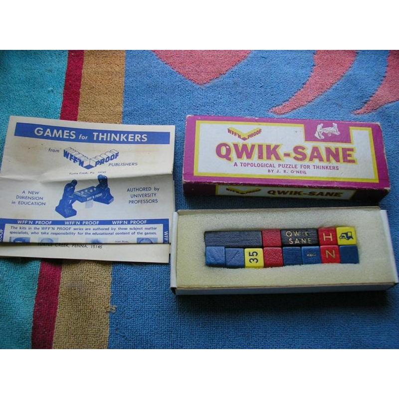 Qwik-Sane, Wff&#039;n Proof puzzle
