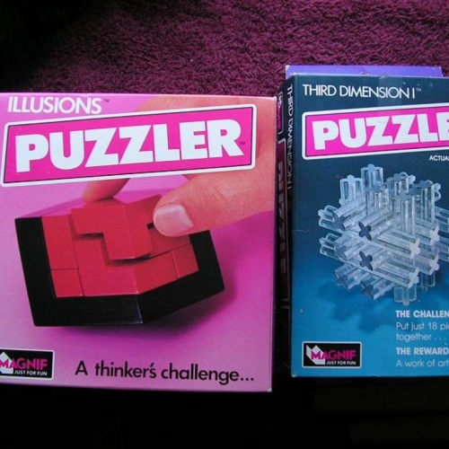 Magnif "Illusions" and "Third Dimension 1", in boxes