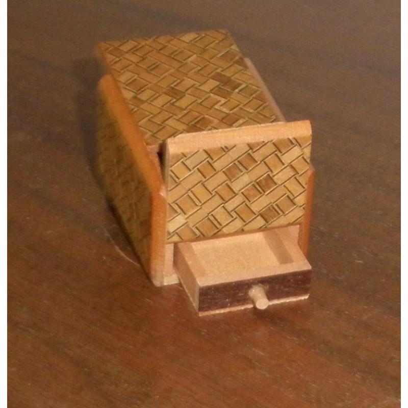 OKIYAMA mame vintage 4 step puzzle box RARE DRAWER