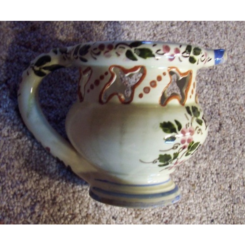 Antique Italian Puzzle Jug