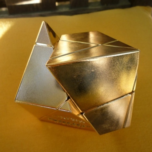 Tony Fisher's Golden Cube (bronze version)
