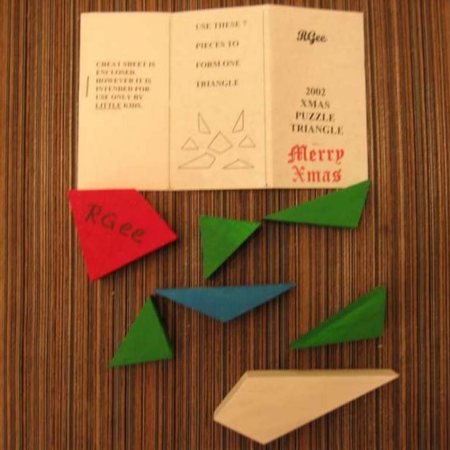 Christmas Puzzle Triangle