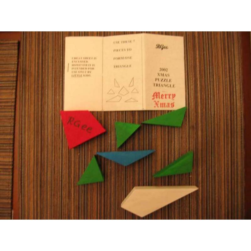 Christmas Puzzle Triangle