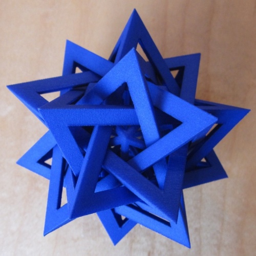 Five Intersecting Tetrahedra