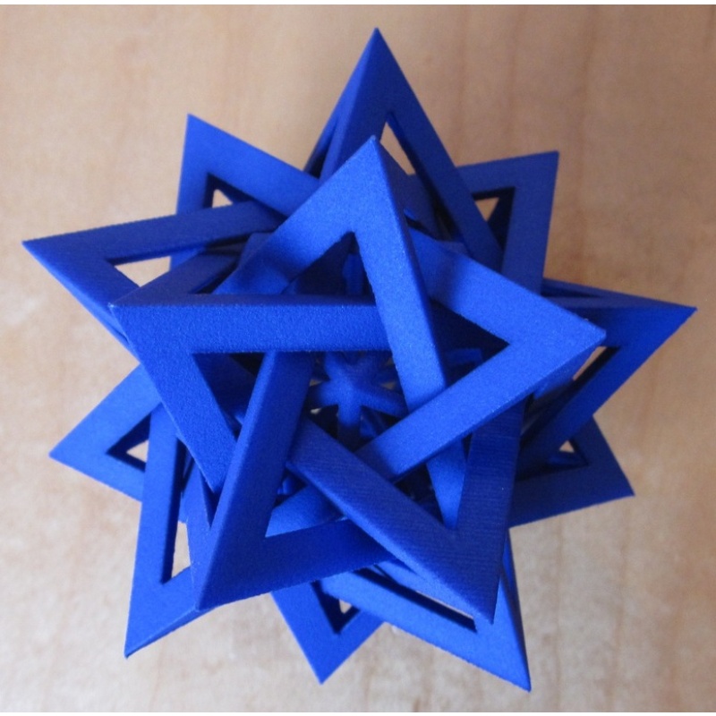 Five Intersecting Tetrahedra