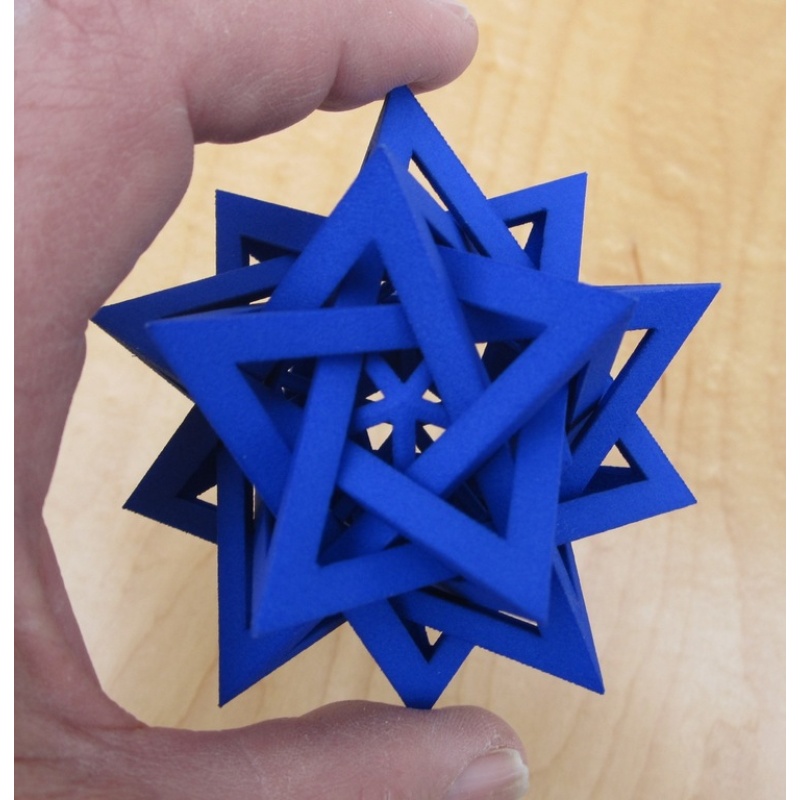 Five Intersecting Tetrahedra