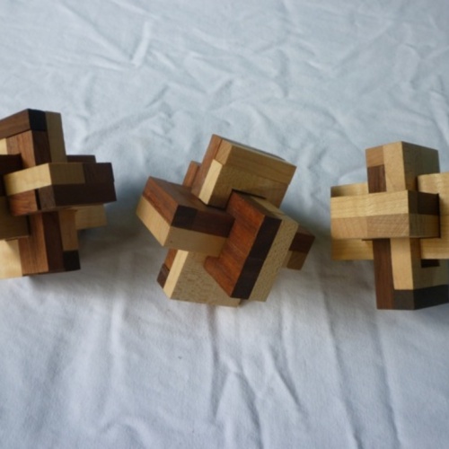 Bent Board Burr collection (3 puzzles)