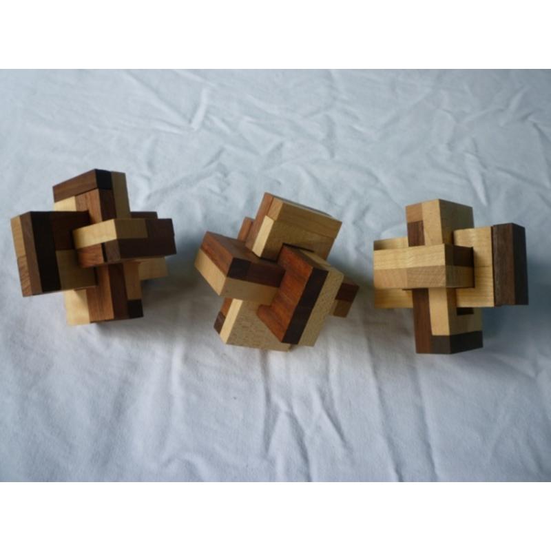 Bent Board Burr collection (3 puzzles)