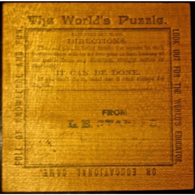 The World's Puzzle, ©1886