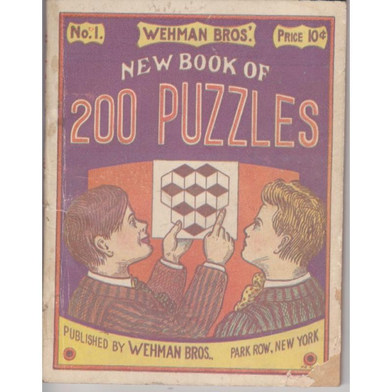 Wehman Bros. New Book of 200 Puzzles, No. 1