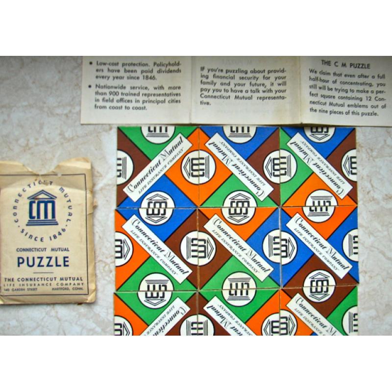 Connecticut Mutual Edge Matching Puzzle
