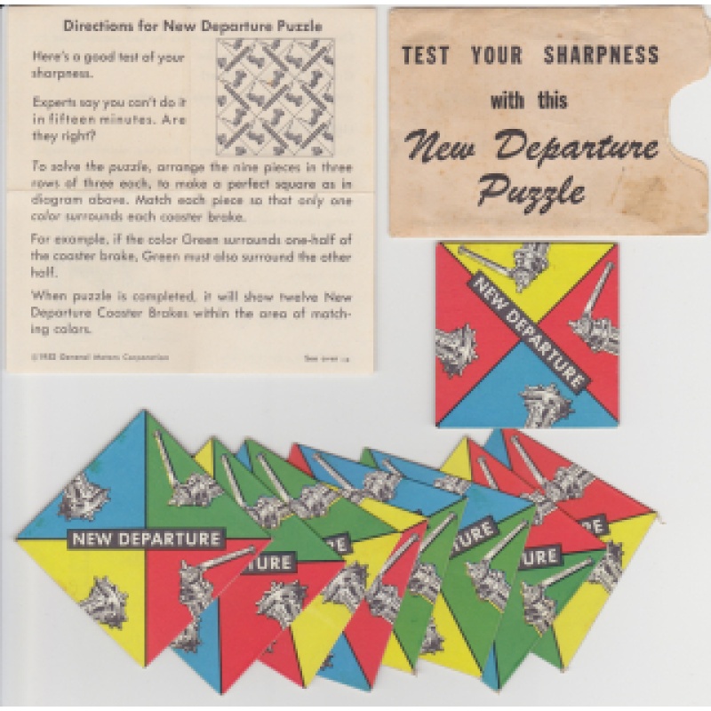 New Departure Puzzle - 1952 General Motors Premium