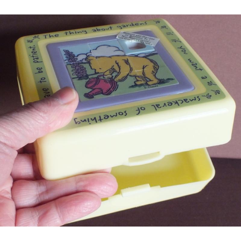 Pooh Fun Puzzle Container with sliding block puzzle