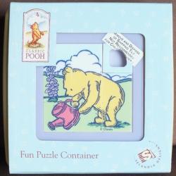 Pooh Fun Puzzle Container with sliding block puzzle