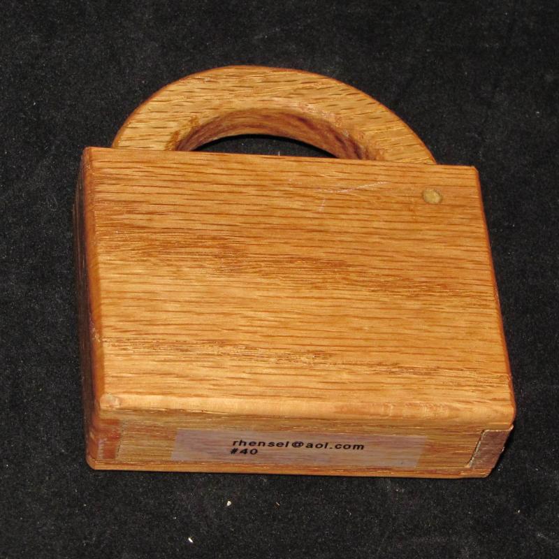 Wood puzzle lock - Richard Hensel