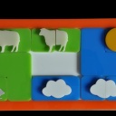 Clouds And Sheep Orange Frame