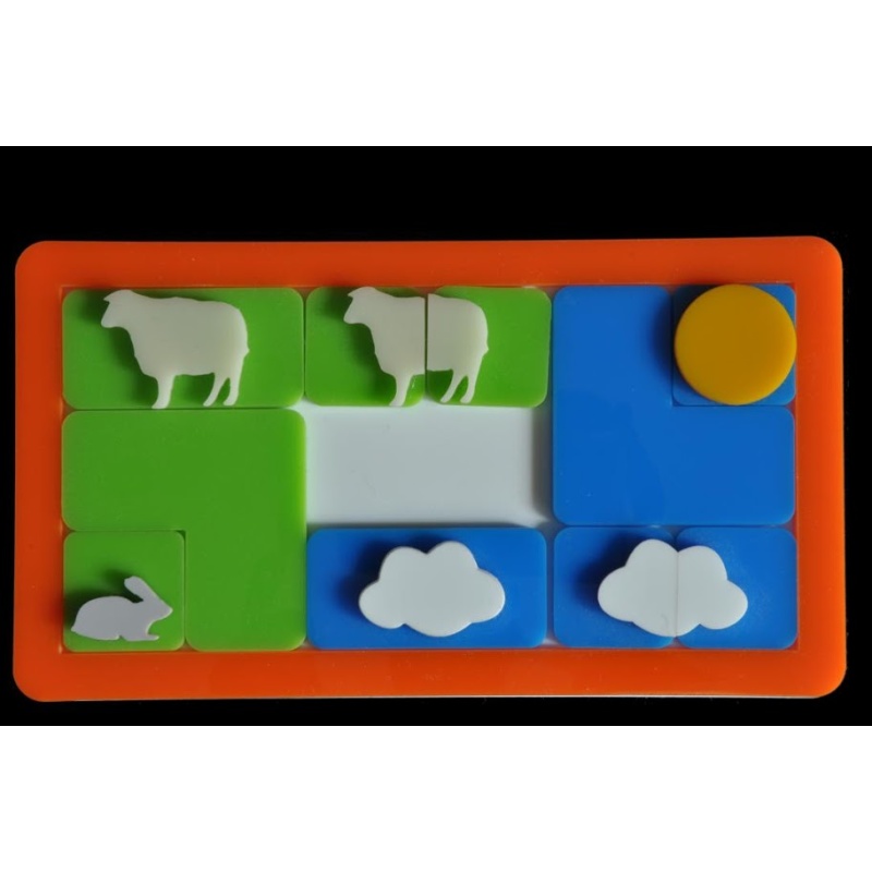 Clouds And Sheep Orange Frame