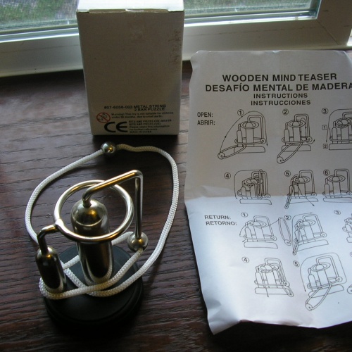 Metal String 2 Bar Puzzle, B&P 07-6056-003