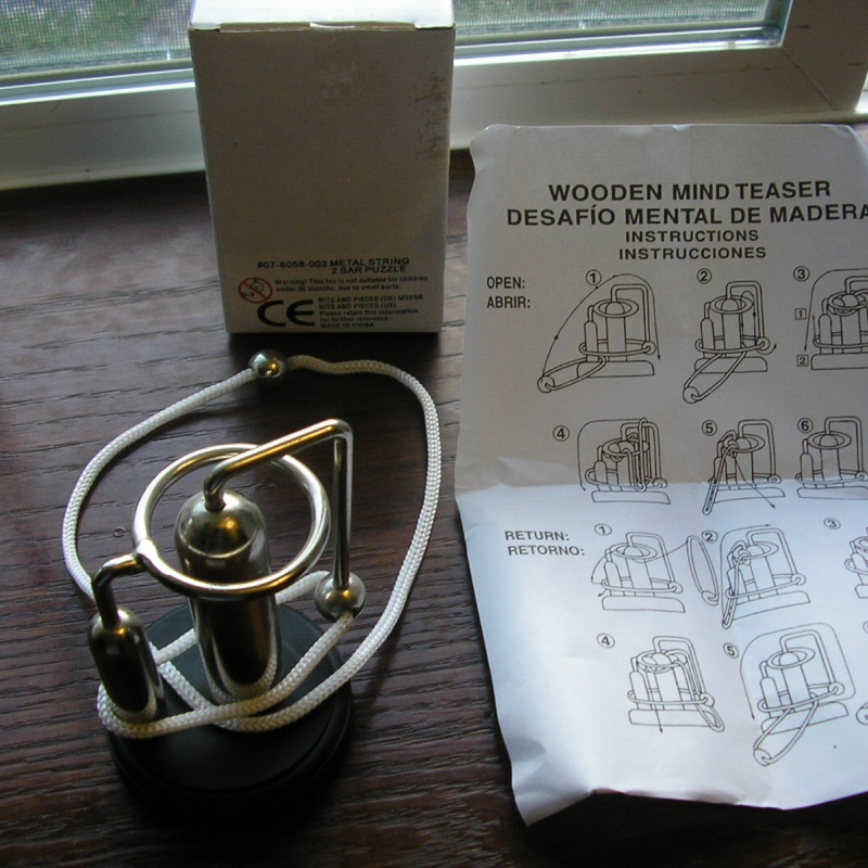 Metal String 2 Bar Puzzle, B&P 07-6056-003