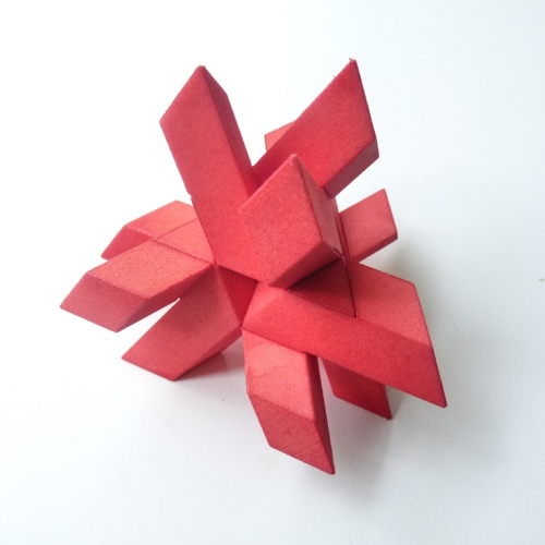 Astero (Red 9.5cm) (Benedetti/Shapeways)