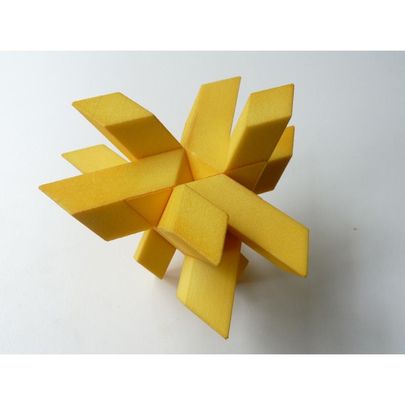 Astero (Yellow 9.5cm) (Benedetti/Shapeways)