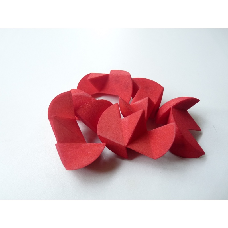 Octopy Ball Type A+ (Red 4.6cm) (Benedetti/Shapeways)