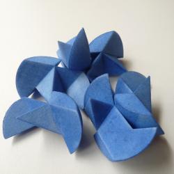 Octopy Ball Type A+ (Blue 4.6cm) (Benedetti/Shapeways)
