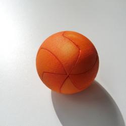 Octopy Ball Type B (Orange 4.6cm) (Benedetti/Shapeways)
