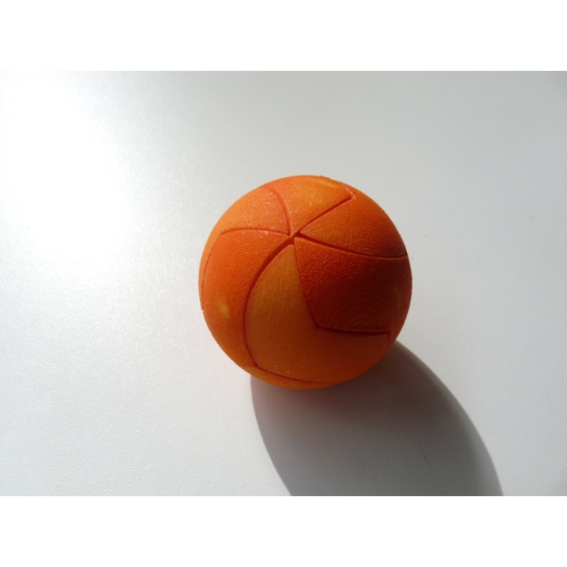 Octopy Ball Type B (Orange 4.6cm) (Benedetti/Shapeways)