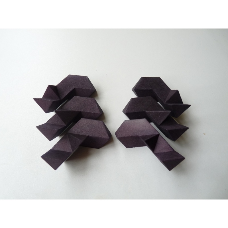Octopy Type A+ (Dark Grey 5cm) (Benedetti/Shapeways)