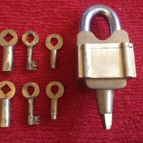 Vintage Puzzle Lock Padlock