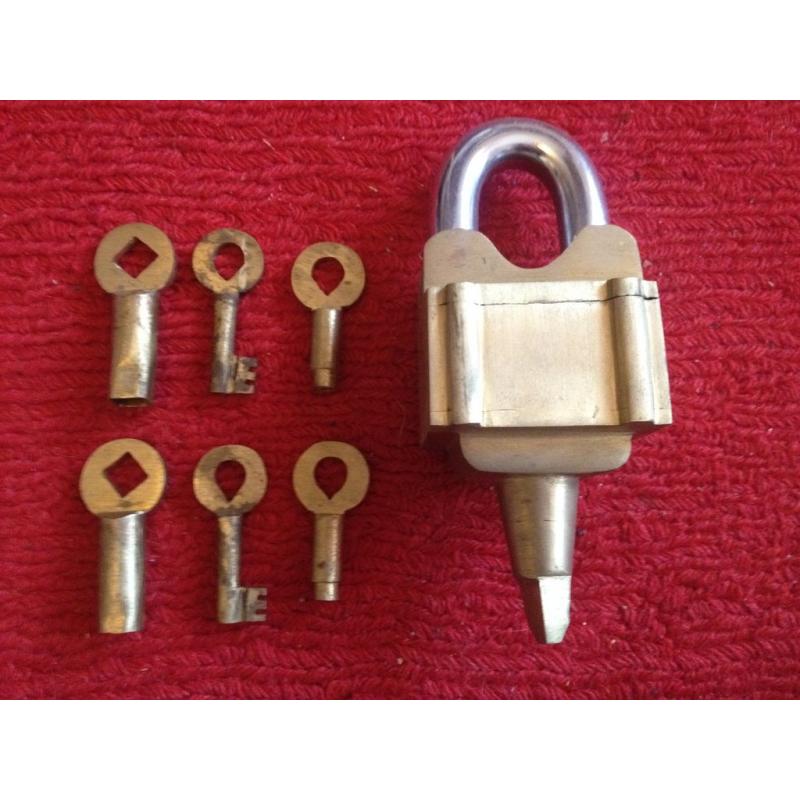 Vintage Puzzle Lock Padlock