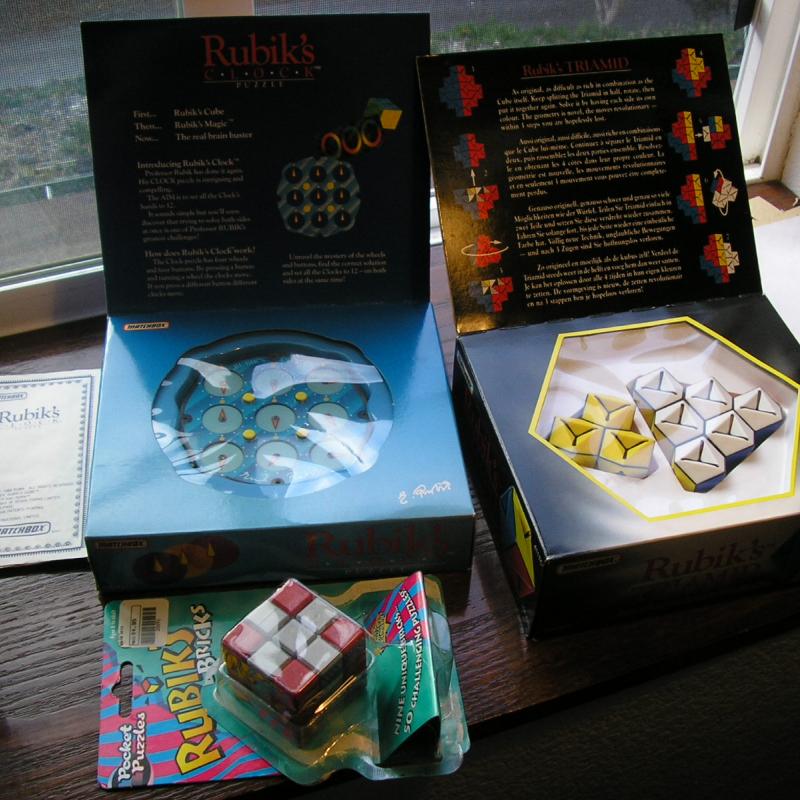 Rubik&#039;s Bricks, Rubik&#039;s Clock, Rubik&#039;s Triamid