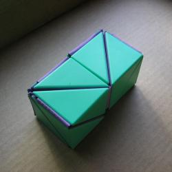 Folding 3D polyhedral puzzle