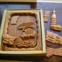 Carved wooden jigsaw - Lighthouse