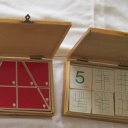 Geometric green and red