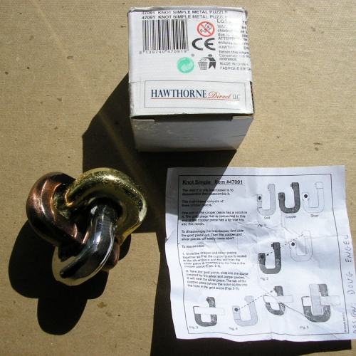 Knot Simple Metal Puzzle, Doug Engel, B&P