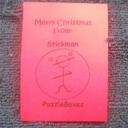 Stickman Dog Christmas Ornament 