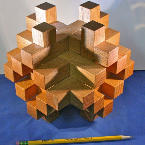 20 Piece Altekruse type puzzle with internal 6 piece burr